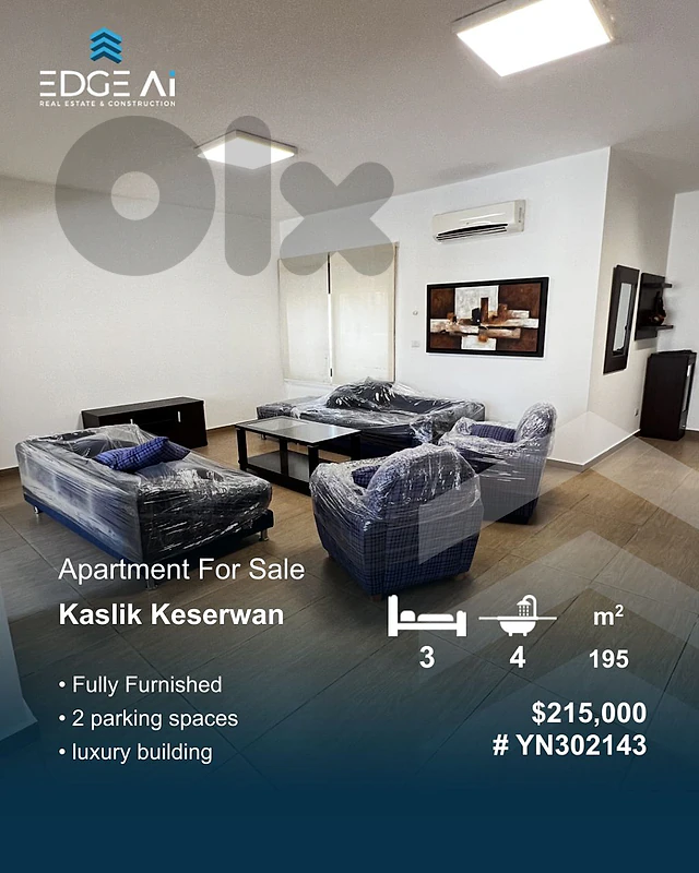 Apartment for sale ,Kaslik ,#YN302143 Apartment for sale ,Kaslik ,#YN302143