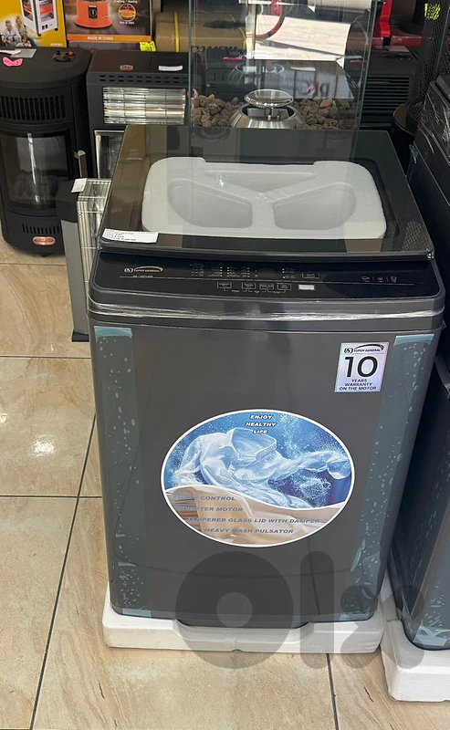 Washer GENERAL 14kg Silver غسالة جنرال باب علوي