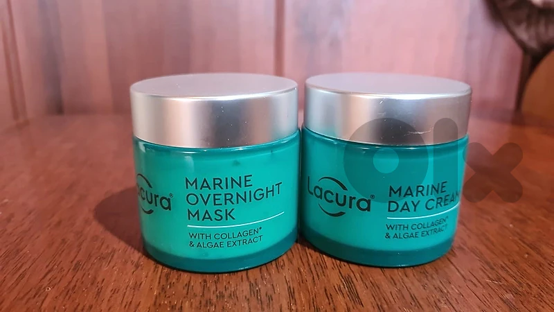 Lacura marine night mask and day mask