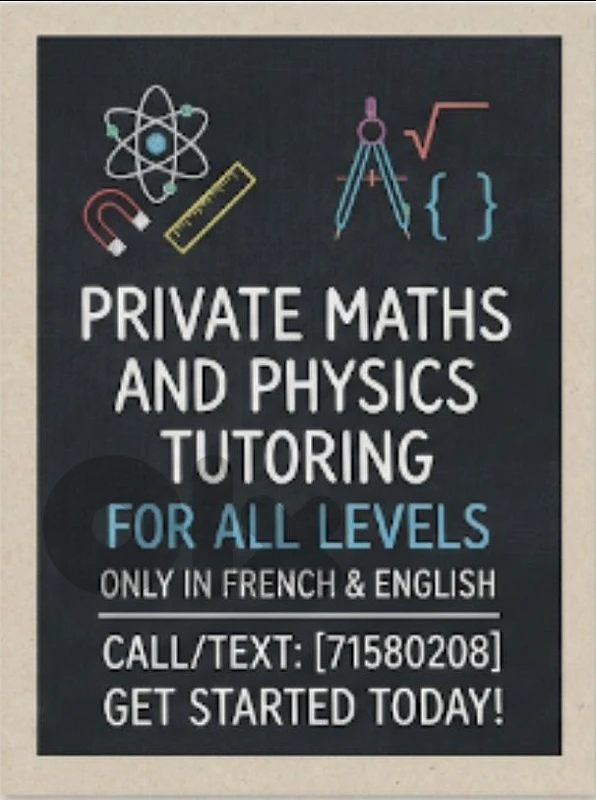 private physics and math tutoring