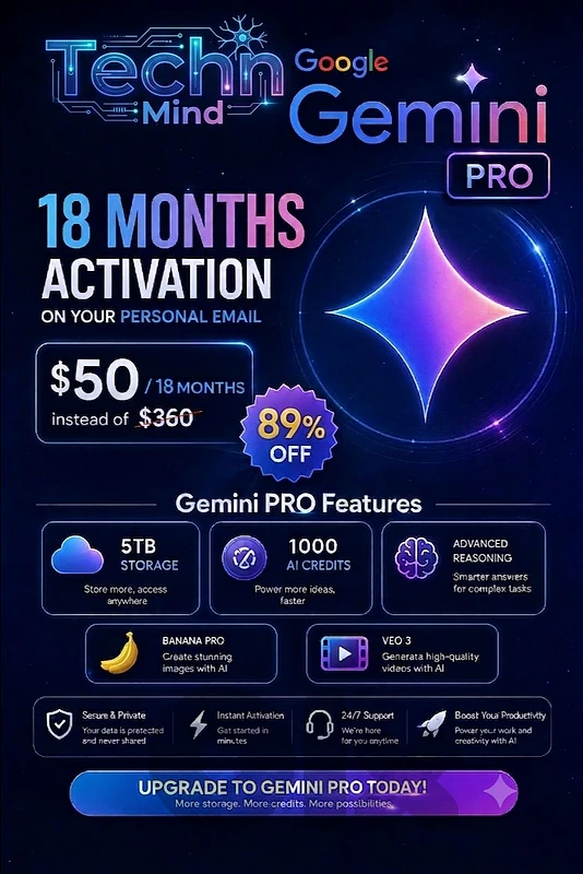 Google Ai Gemini Pro 18 Months