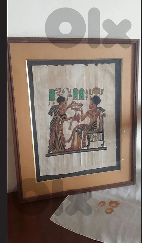 رسم فرعوني على ورق البردى