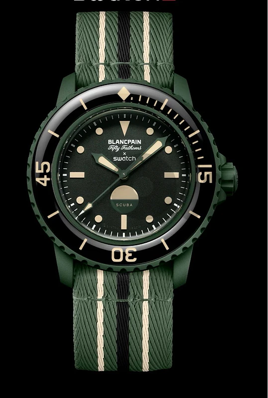 BlancPain x Swatch Scuba Fifty Fathoms - Green Abyss BlancPain x Swatch Scuba Fifty Fathoms - Green Abyss