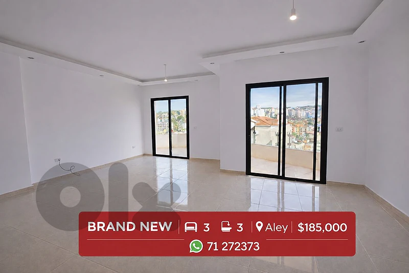 Brand New Apartment for Sale – Aley | Al Zuhour Street - Whatsapp Only
