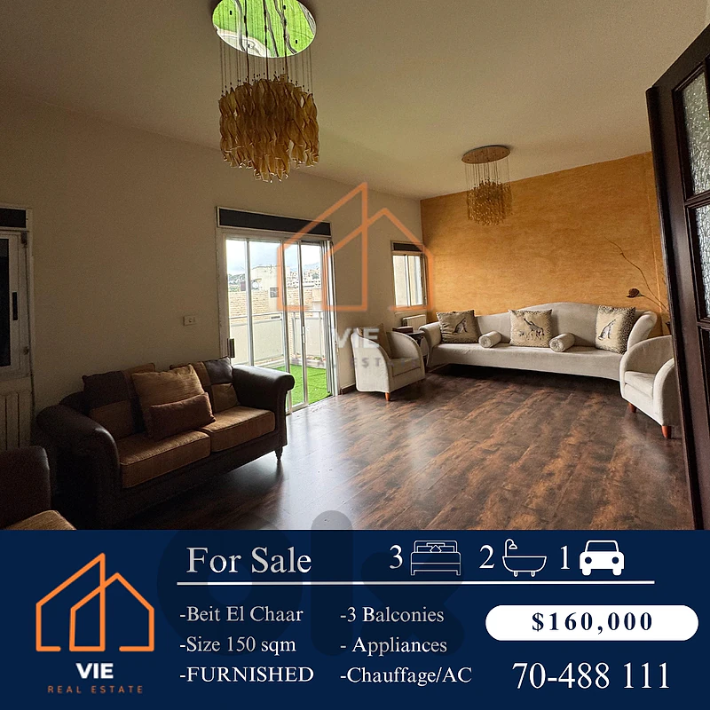 With Installments 150m Apartment For Sale in Beit El Chaar