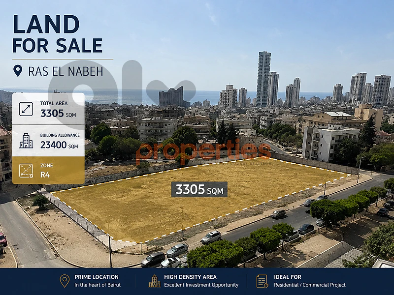 Land for Sale in Ras Nabeh ارض للبيع في راس النبع – CPBZK40