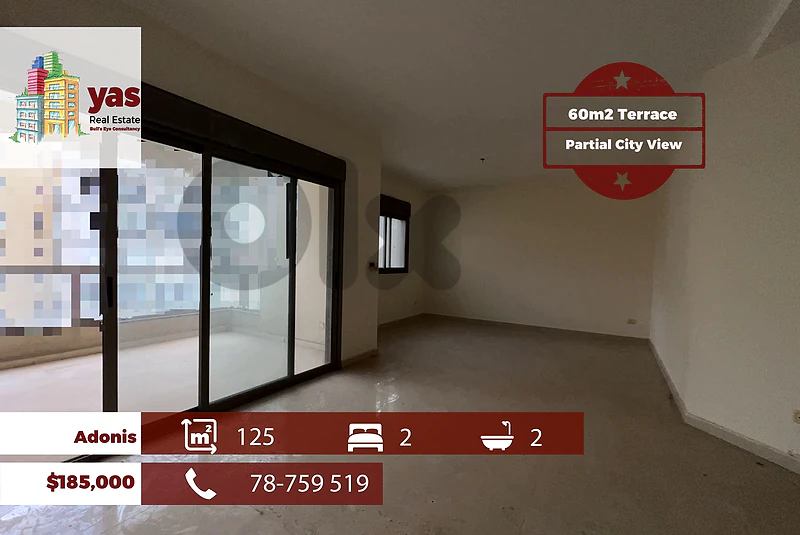 Adonis 125m2 | 60m2 Terrace | New | Partial VIew | Catch | EH/RH