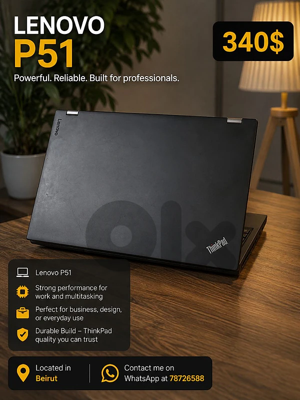 laptop Lenovo p51