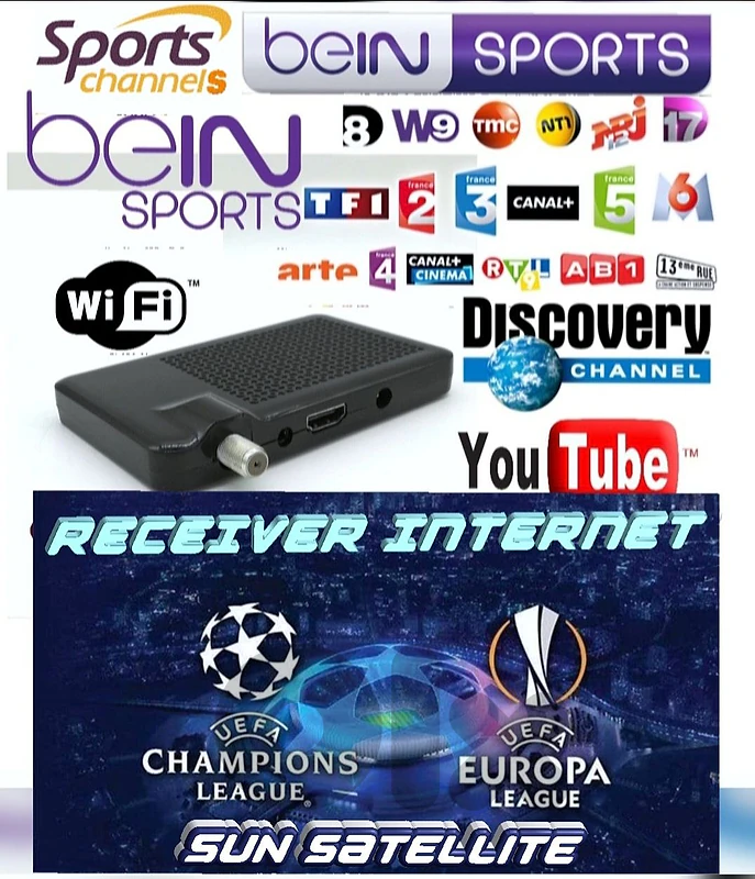 RECEIVER-DU 88 INTERNET SPORTS CHANNELS رسفير يعمل على إنترنت