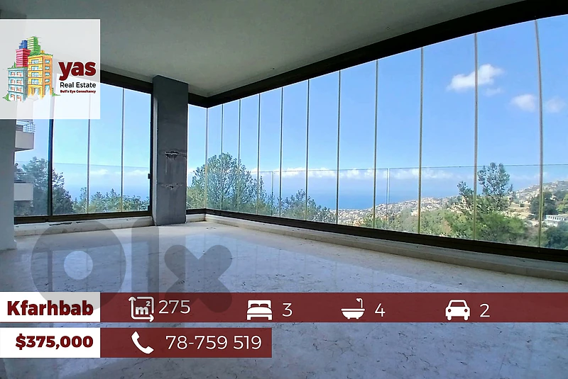 Kfarhbab 275m2 | Mint Condition | prime Location | Open View | IV/EH |