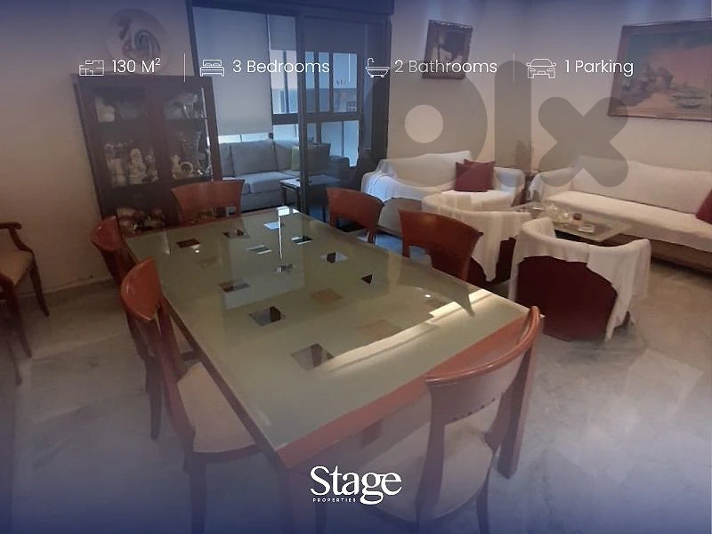 Semi-Furnished Apartment for Sale in Zouk Mikael | 130 SQM
