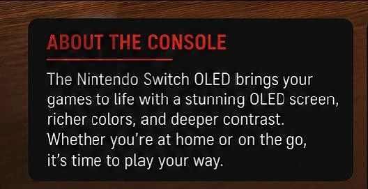 Nintendo switch oled