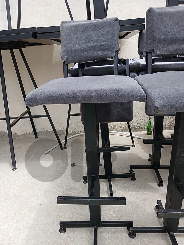high tables and chairs