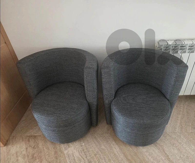 2 salon chairs
