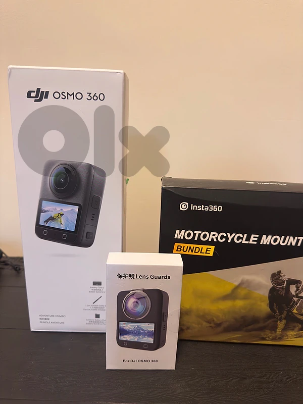 DJI OSMO360+Lens Guards+Motorcycle mount bundle