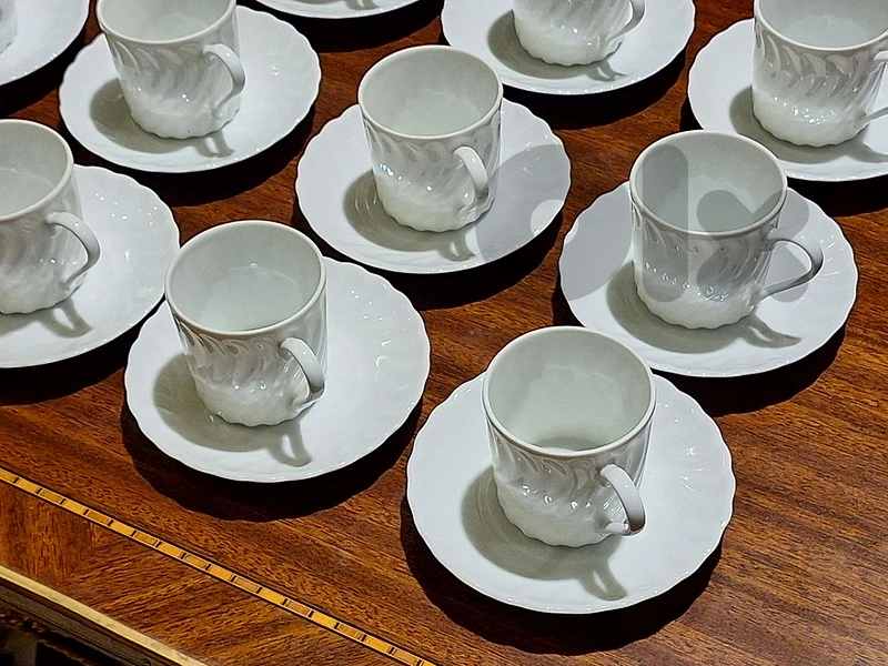 set of 12 porcelain de limoges france coffee cups