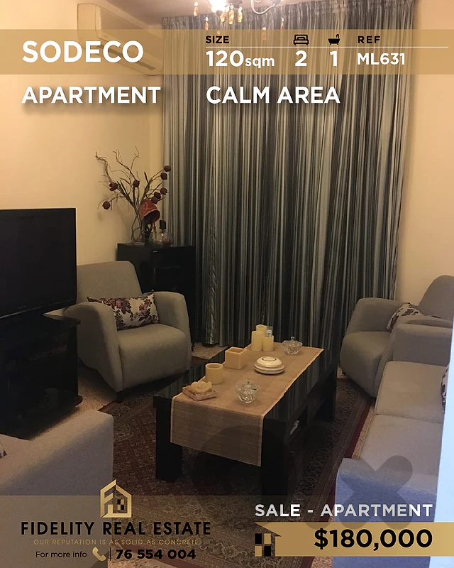 APartment for sale in Sodeco ML631 شقة للبيع في سوديكو