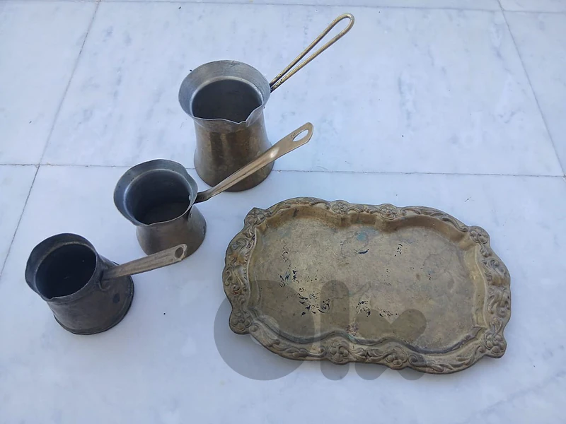 ركوة 3 وصينية قديم