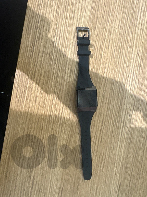 bulova stainles steel computron watch