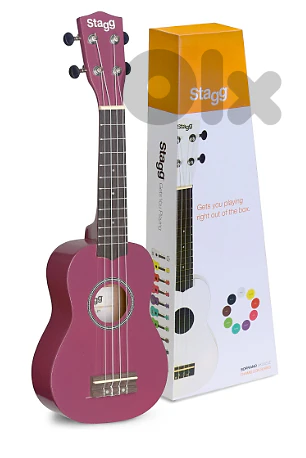 Stagg Soprano Ukulele with nylon gigbag-Violet