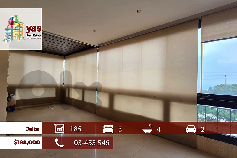 Jeita 185m2 | Open View | Luxury Flat | Quiet Street | Catch | TO