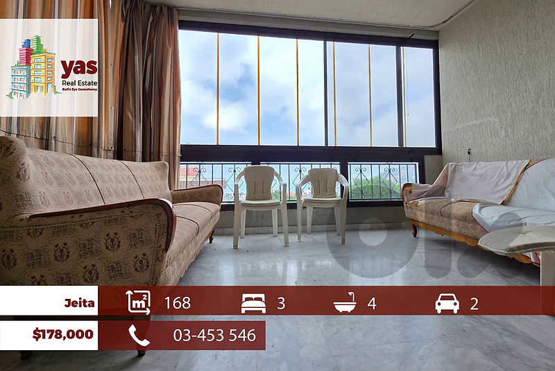 Jeita 168m2 | Open View | Well Lighted | Prime Location | TO