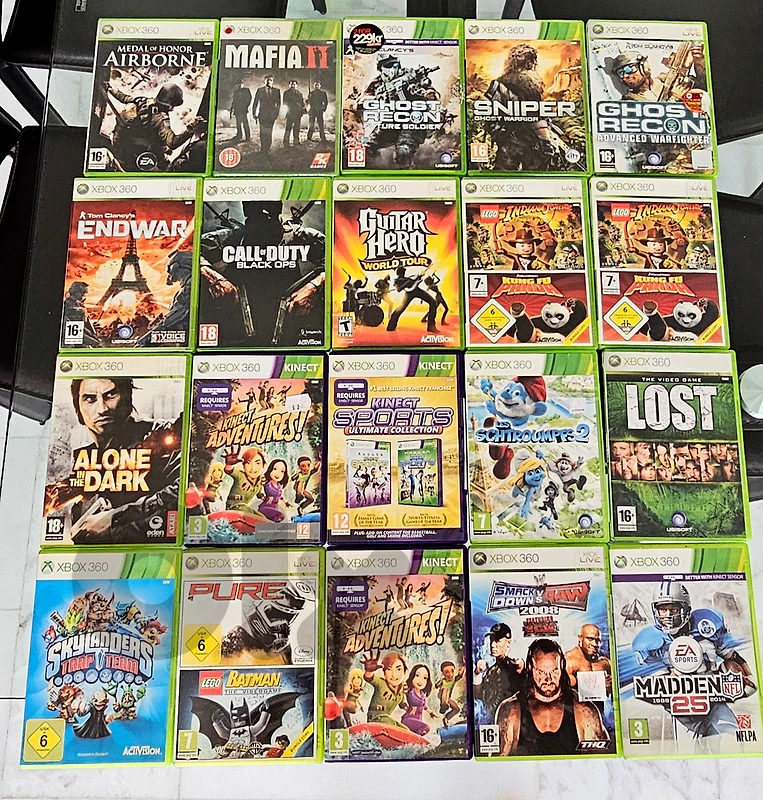 20 xbox 360 games