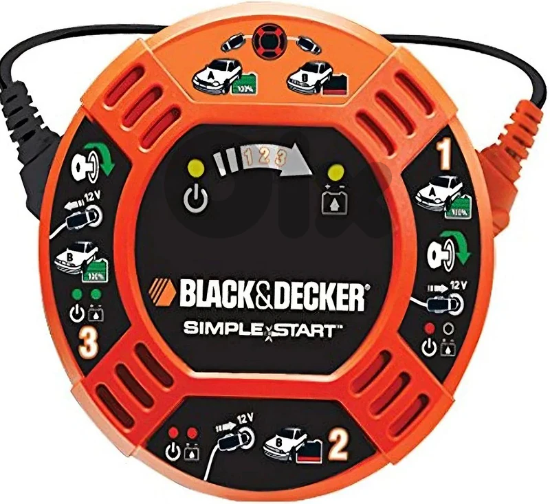 BLACK+DECKER BDBBC2C cigarette lighter jump starter.