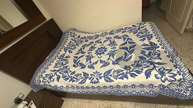 Beautiful Malaysian Bed + Mirror + Nightstand
