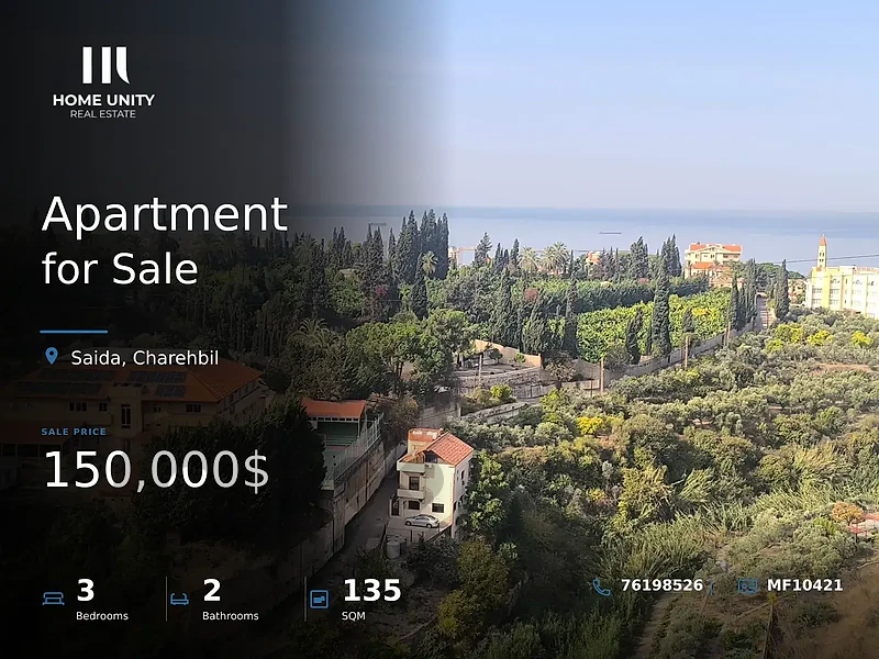 3-bedrooms Apartment, for Sale , located in Charehbil ,Saida