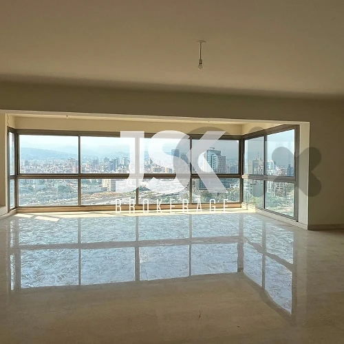 L22038 Apartment with Mountain & Sea View For Sale in Achrafieh Sioufi
