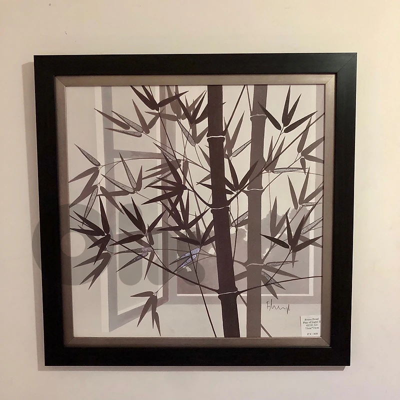 Tableau Modern asian Bamboo Art Framed Print