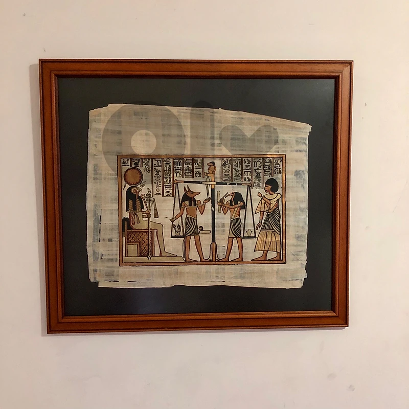 Tableau egyptian history papyrus frame print