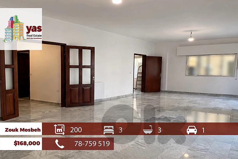 Zouk Mosbeh 200m2 | Prime Location | Calm Area | Decorated | EH/RH