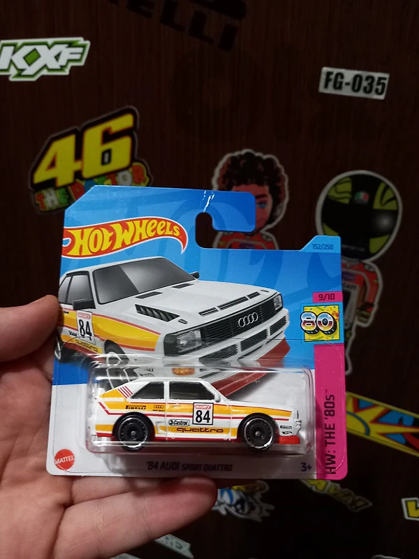 AUDI 1984  SPORT QUATTRO HOTWHEELS SHORTCARD