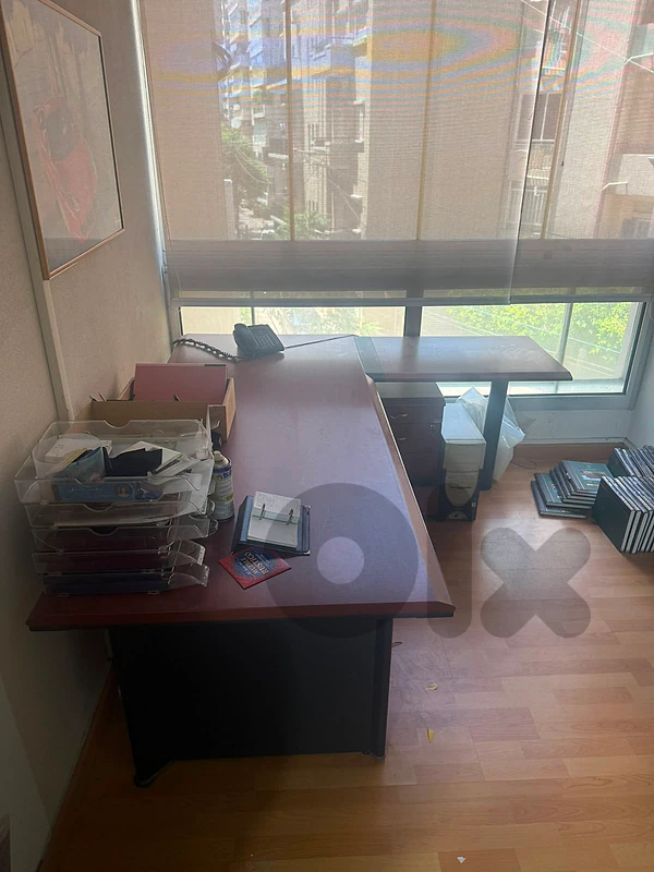 L shaped wood desk