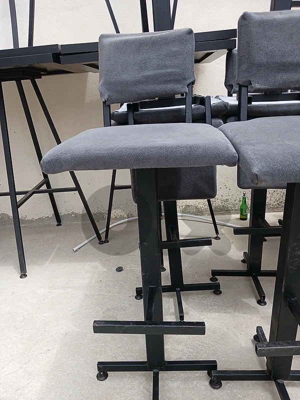 High tables and chairs