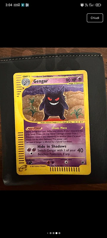 Pokemon cards : Gengar expedition set holo MP
