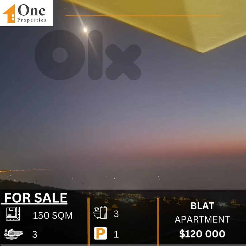 APARTMENT FOR SALE IN BLAT JBEIL