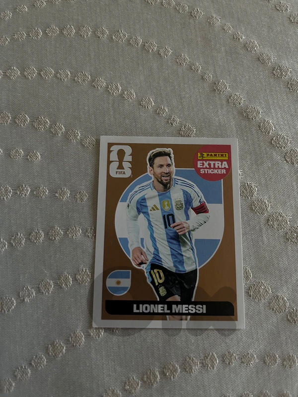 panini extra sticker bronze lionel messi