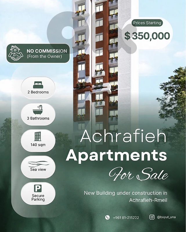 Achrafieh Rmeil | 140 SQM | Under Construction | No Commission