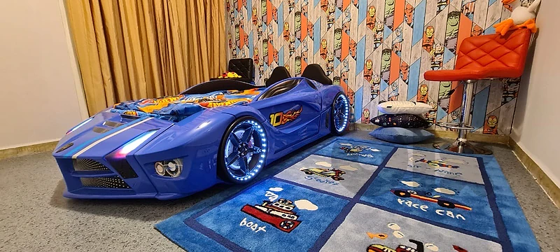 Lightup Car Bed For Kids 3-13