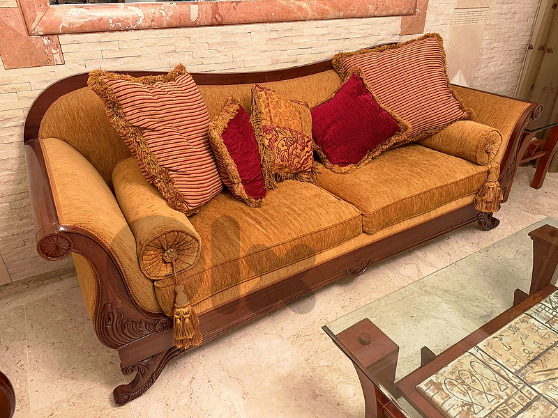 Classic Living Room Set (Salon) / طقم صالون ستيل خشب