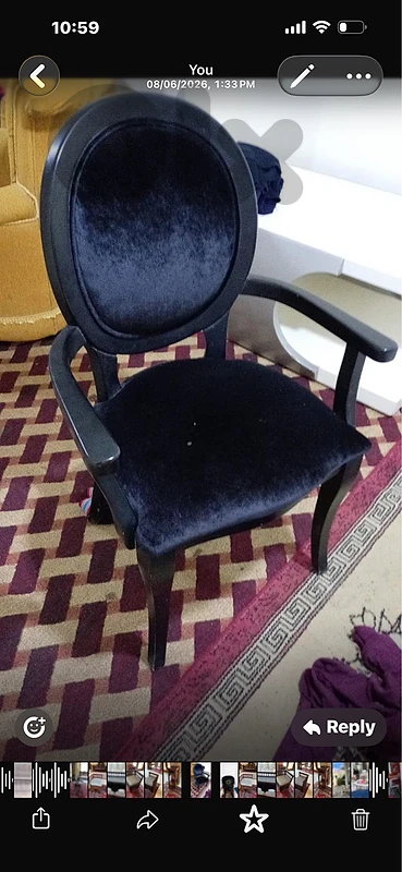 black chairs
