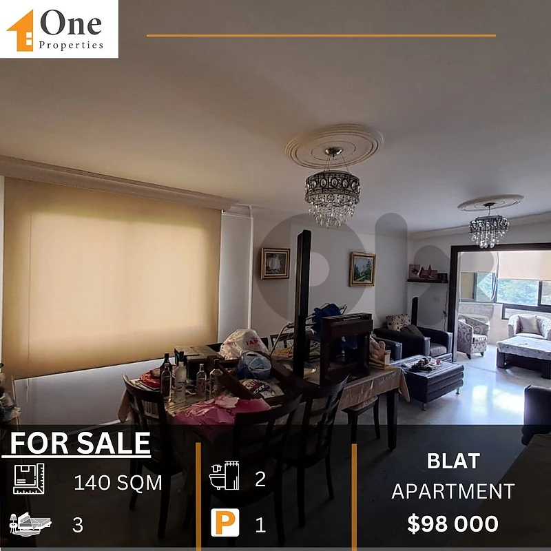 APARTMENT FOR SALE IN BLAT JBEIL
