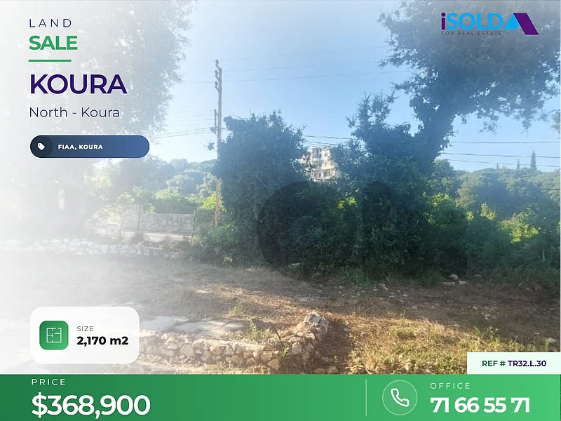 A 2170 m2 land for sale in Fiaa, Koura
