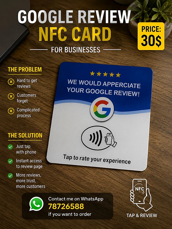 Google review card