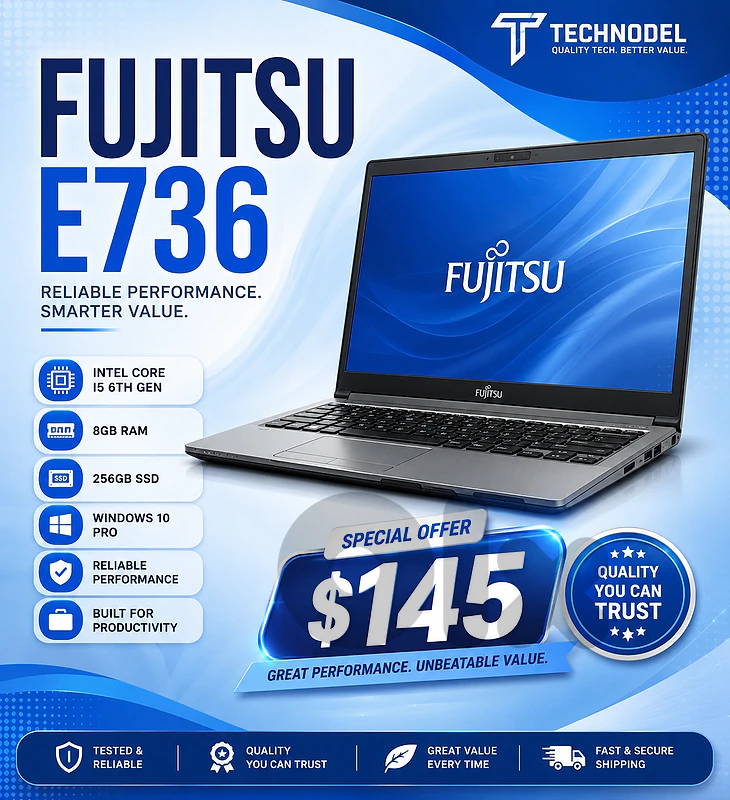 FUJITSU  core i5 6th 8GB 256gb ssd