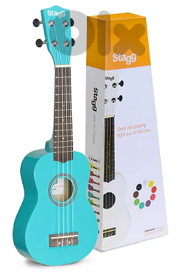 Stagg Soprano Ukulele with nylon gigbag-Ocean