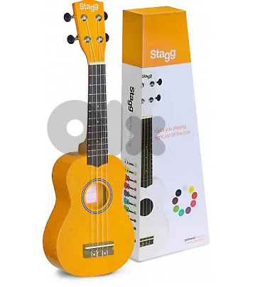 Stagg Soprano Ukulele with nylon gigbag-Lemon